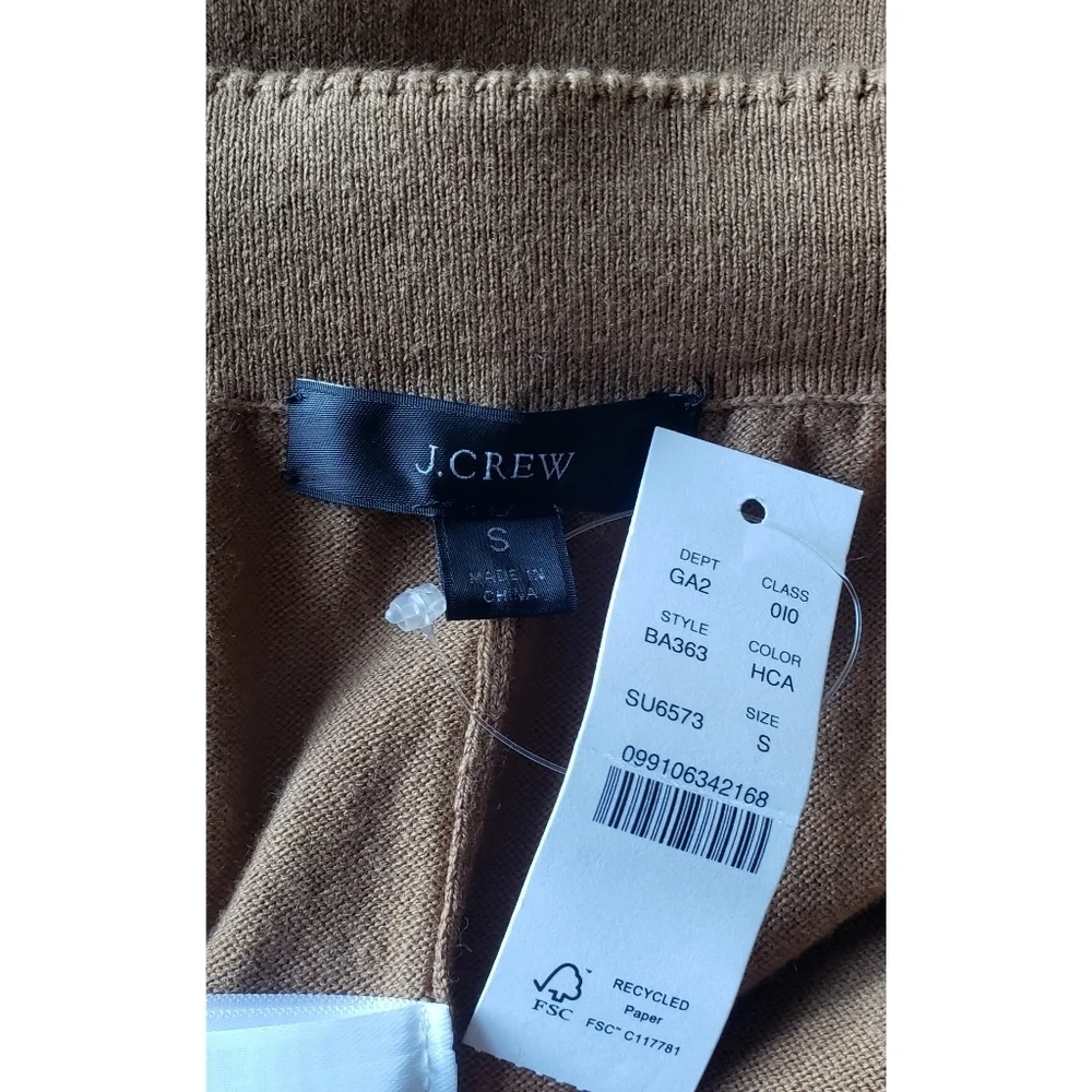 11 J.Crew High-waisted cotton-cashmere sweater short